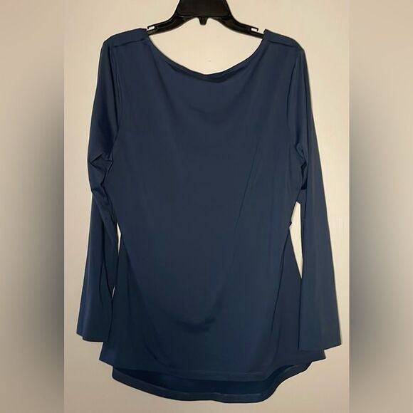 Kindred Bravely- Long Sleeve Navy Blue Stretch Nursing Top- Size XXL - see flaw! - Picture 4 of 8